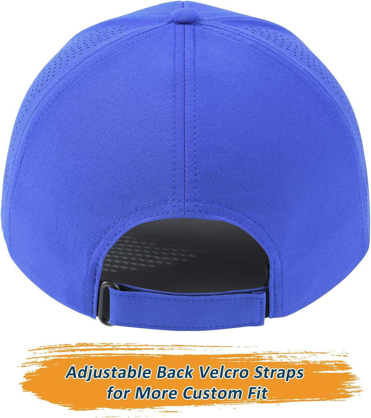 BOTVELA Men Structured Baseball Cap Side Laser Cut Vented Performance Hat for Outdoor Activities