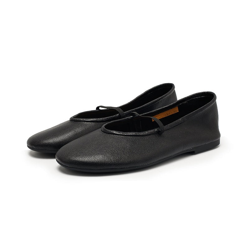 Studio Round Toe Soft Leather Casual Flats in 11 Colors