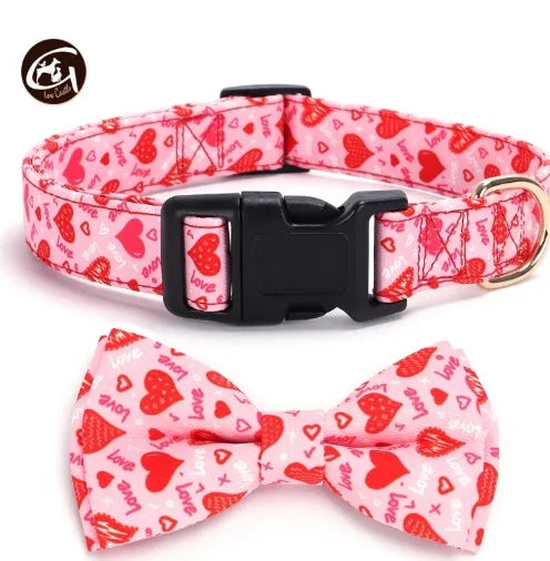 Casual Elegant Minimalist Polyester St. Patrick Valentine'S Day Letter Heart Shape Pet Collar