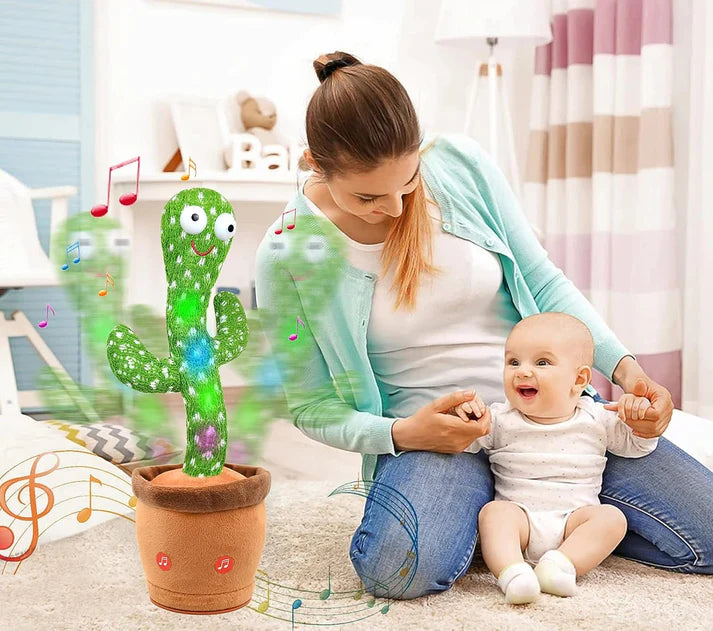 Dancing Shaking Cactus Toy with Recording and Singing of Songs