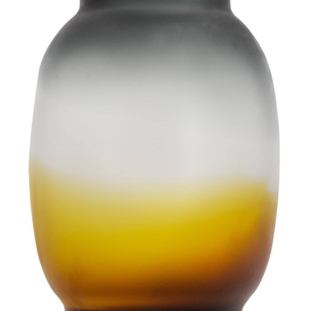 Celestial Glass Vase Medium - Amber Grey