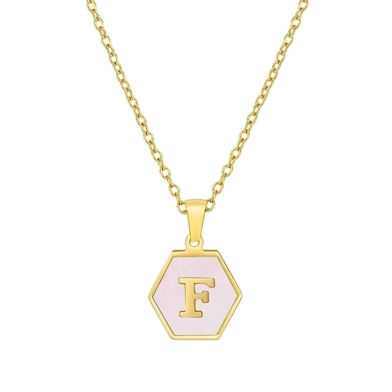 Modern Style Letter 304 Stainless Steel 18K Gold Plated Plating Stainless Steel Necklaces