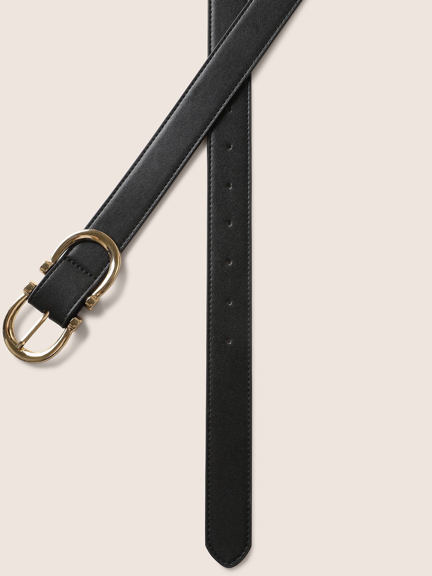 Gold Buckle Adjustable Length Belt