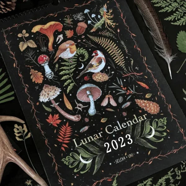 🔥 BIG SALE - 48% OFF 🔥🔥2023 Dark Forest Lunar Calendar