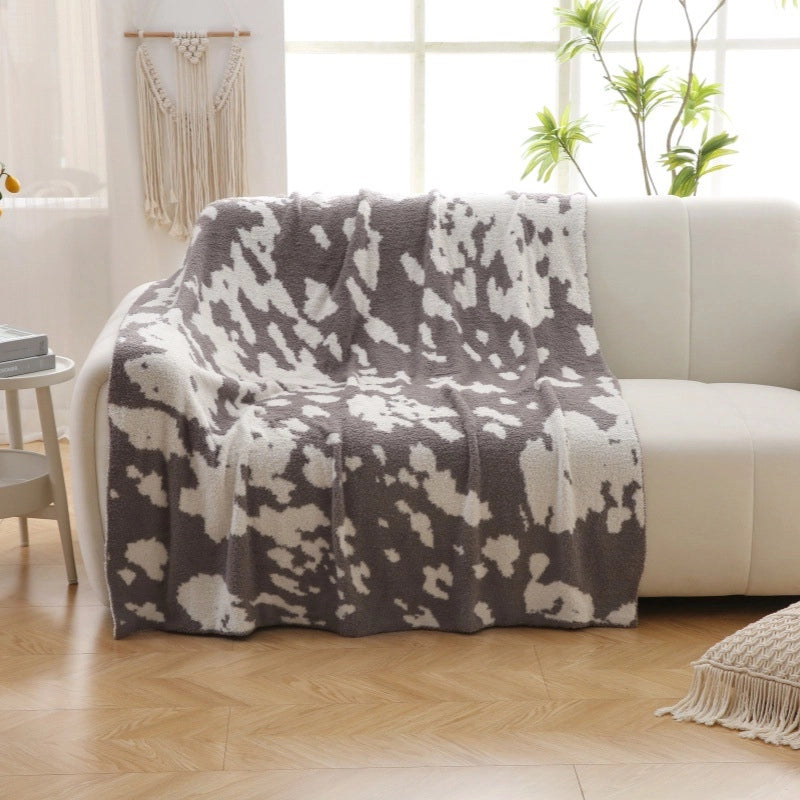 Blanket Half-side Fleece Blanket Air-conditioned Room Lunch Break Blanket Air-conditioned Room Hotel Homestay Decorative Blanket Thickened Warm Sofa Blanket