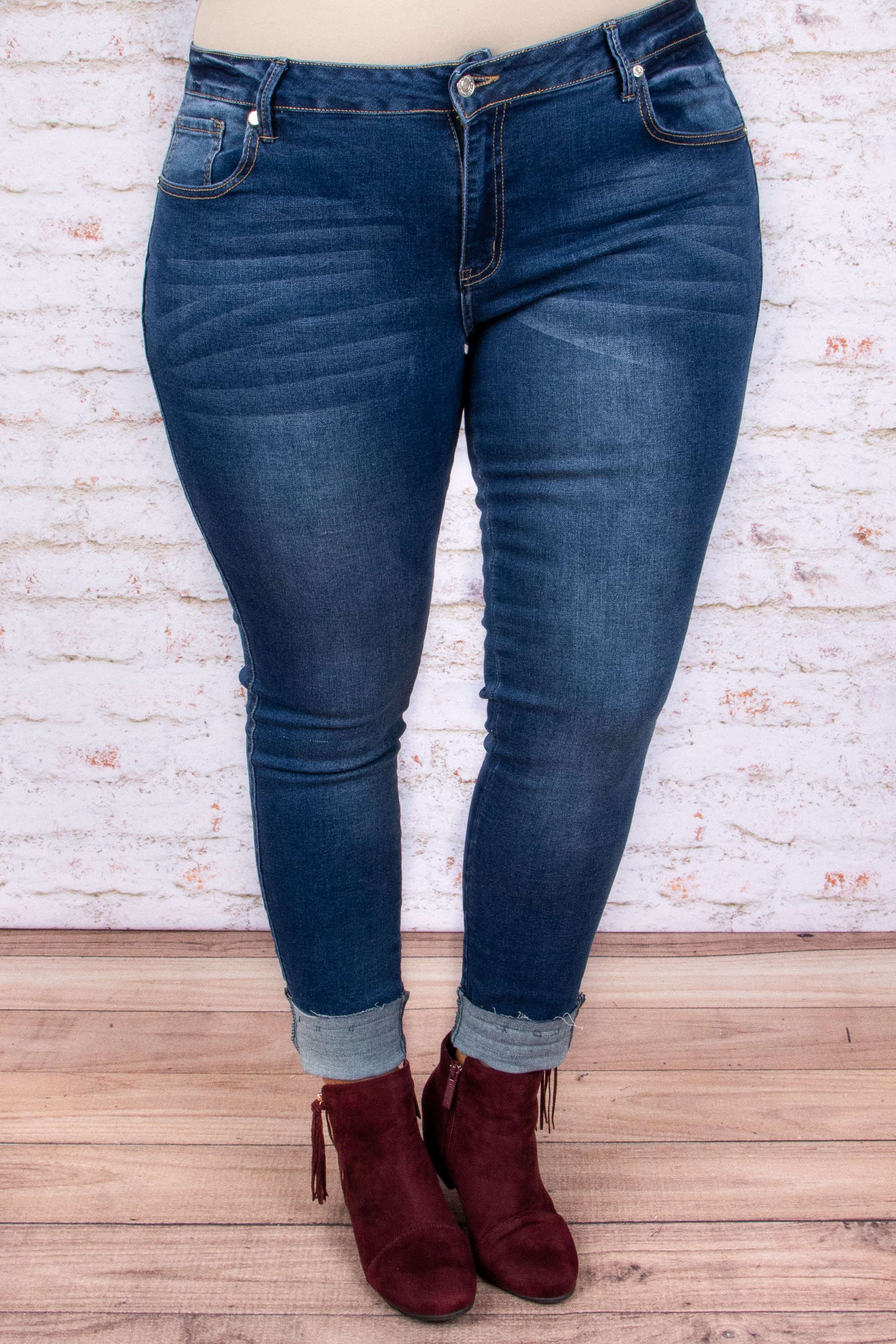 Casting Shadows Skinny Jeans. Medium Wash