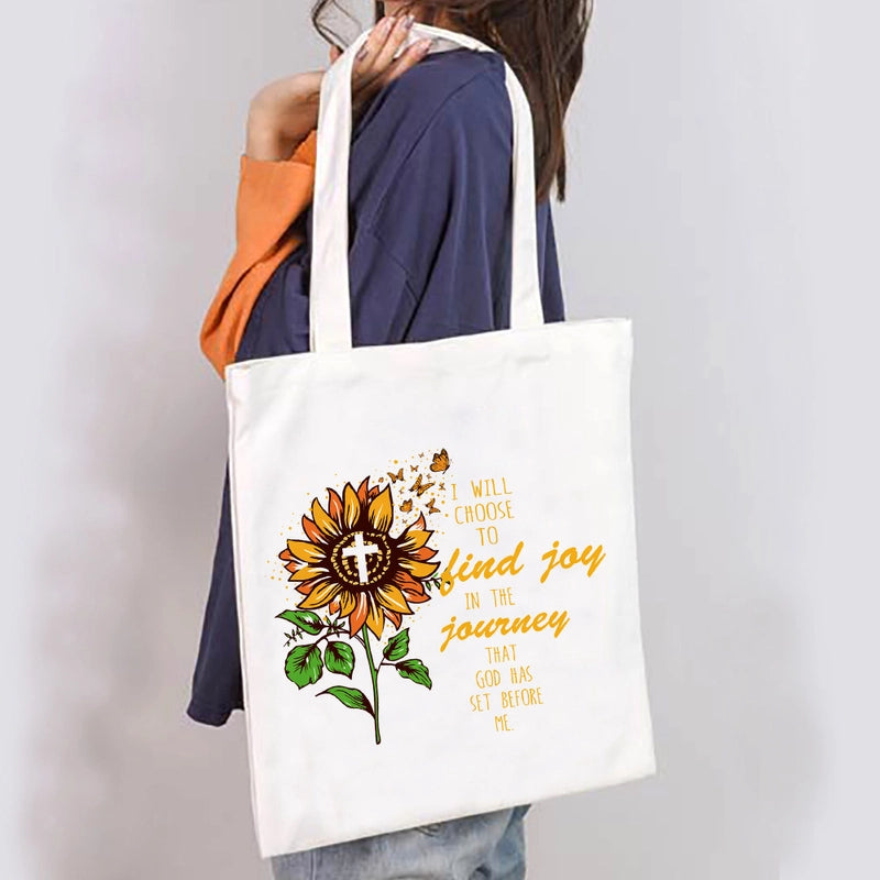 Unisex Large Canvas Letter Basic Classic Style Square Open Canvas Bag