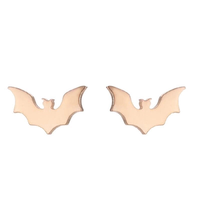 1 Pair Minimalist Animal Plating 304 Stainless Steel 18K Gold Plated Ear Studs