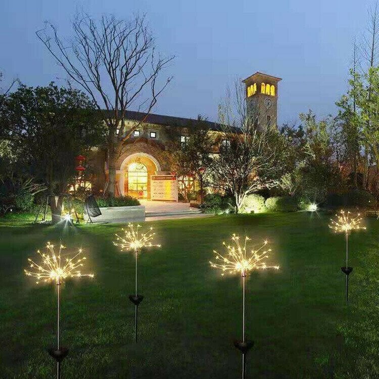 【 49% OFF Sale Ends In Today】- Waterproof  Solar Garden  Fireworks Lamp