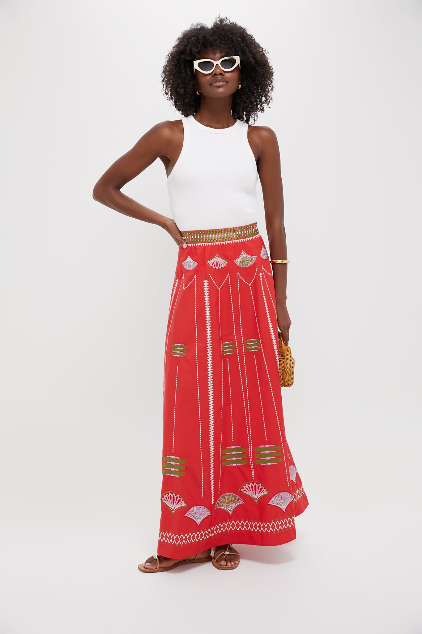 Red Camille Skirt