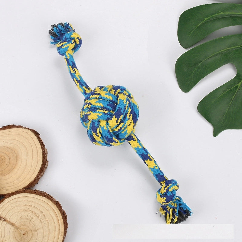 Simple Molar Bite Resistant Cotton Rope Pet Toy Ball