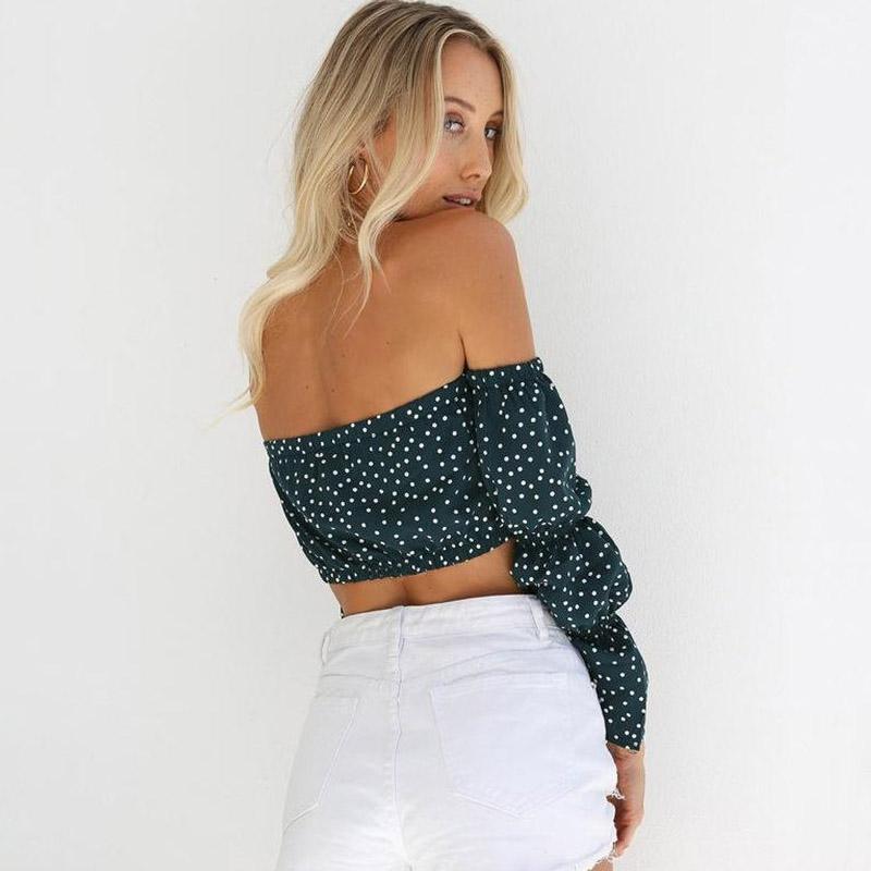 Off The Shoulder Boho Puff Sleeve Top