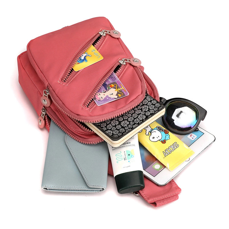 Women's Chest Bag New  Fashionable Women's Shoulder Messenger Bag Fashionable Casual Printed Chest Small Backpack