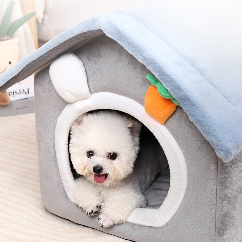 Foldable Carrot Decor Dog Cat House