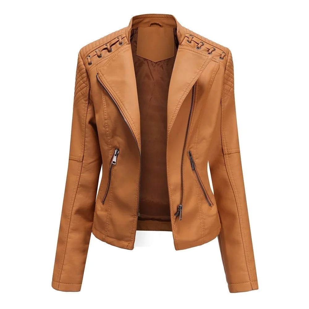 (🔥Promotion 49% OFF) - Washed Leather Jacket