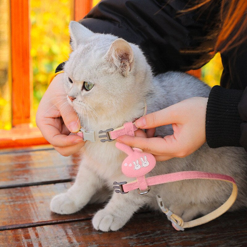 Adjustable Nylon Pet Cat Halter Collar
