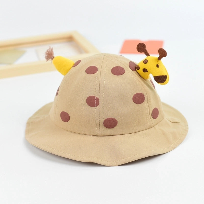 Children Unisex Streetwear Cartoon Printing Jacquard Bucket Hat