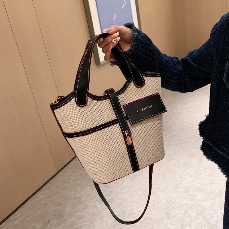 Women's Medium All Seasons Pu Leather Streetwear Bucket Bag
