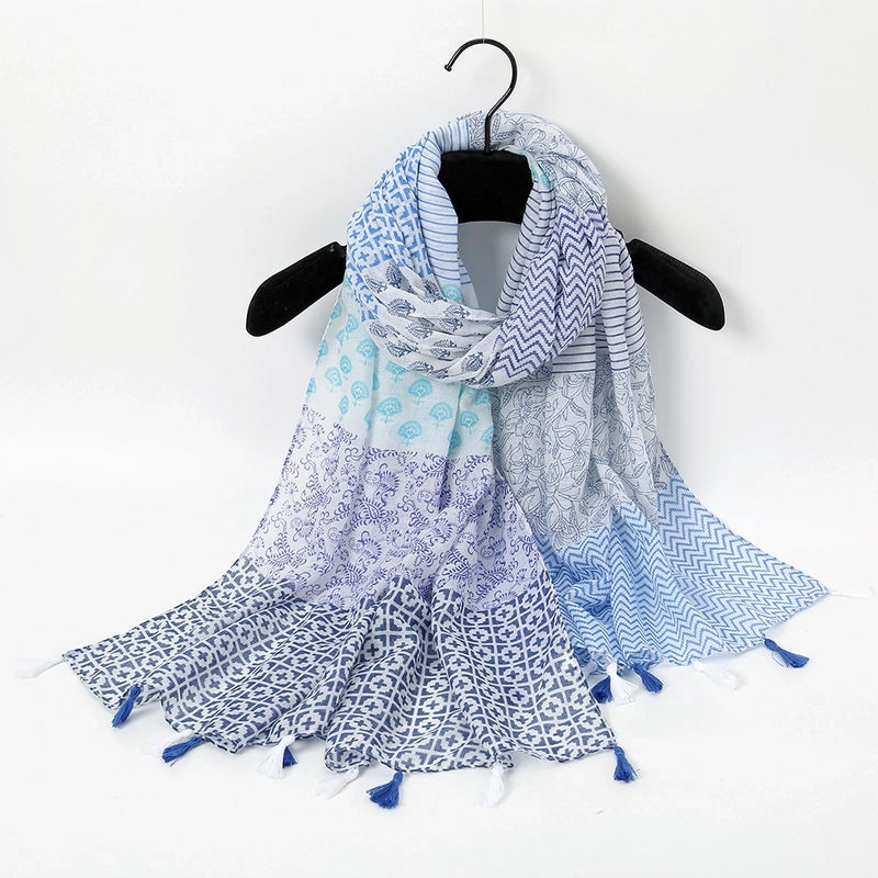 Unisex Vacation Sweet Geometric Polyester Scarf