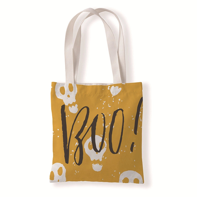 Unisex Minimalist Pumpkin Shopping Bags