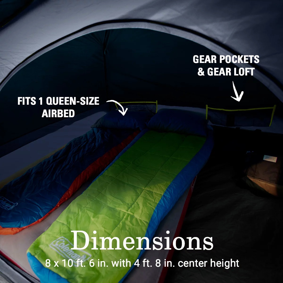 Skydome™ 4-Person Screen Room Camping Tent with Dark Room™ Technology