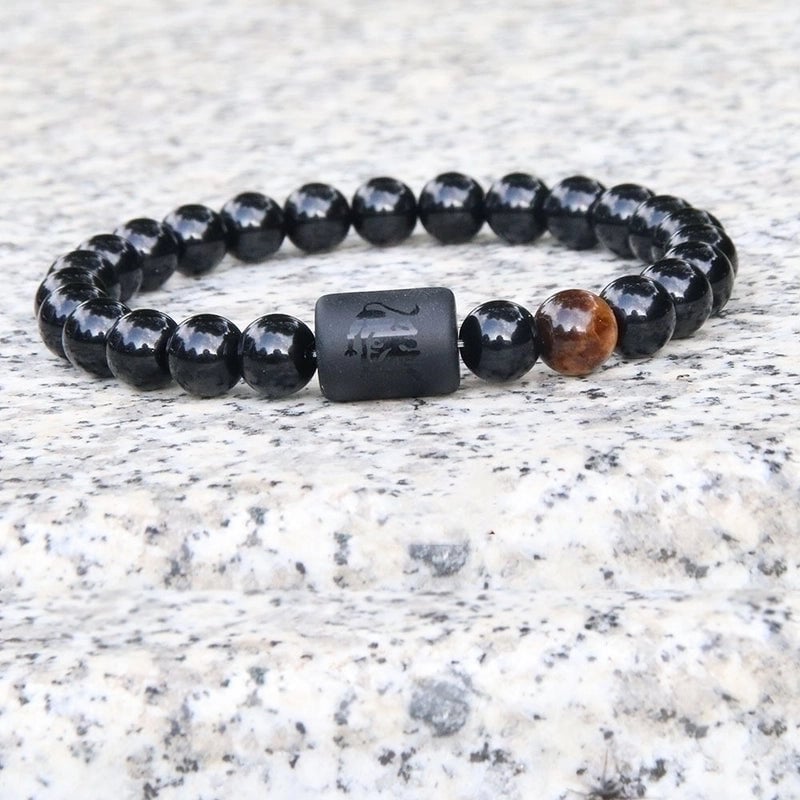 Minimalist Constellation Natural Stone Beaded Carving Bracelets