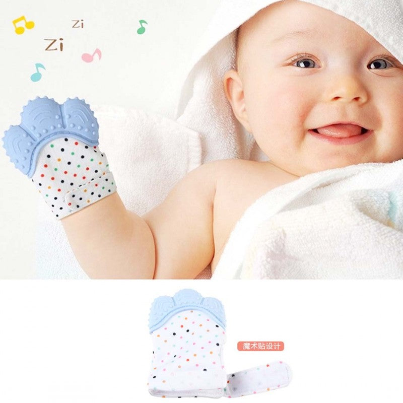 Silicon Baby Teething Mitten Glove