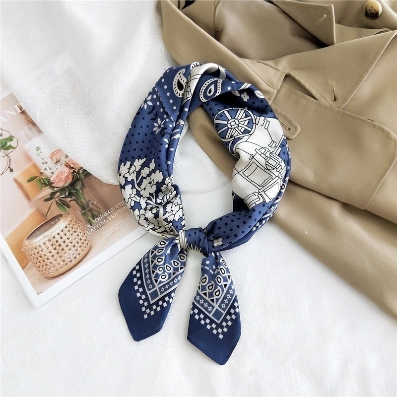 Small Square Silk Fashion Scarf