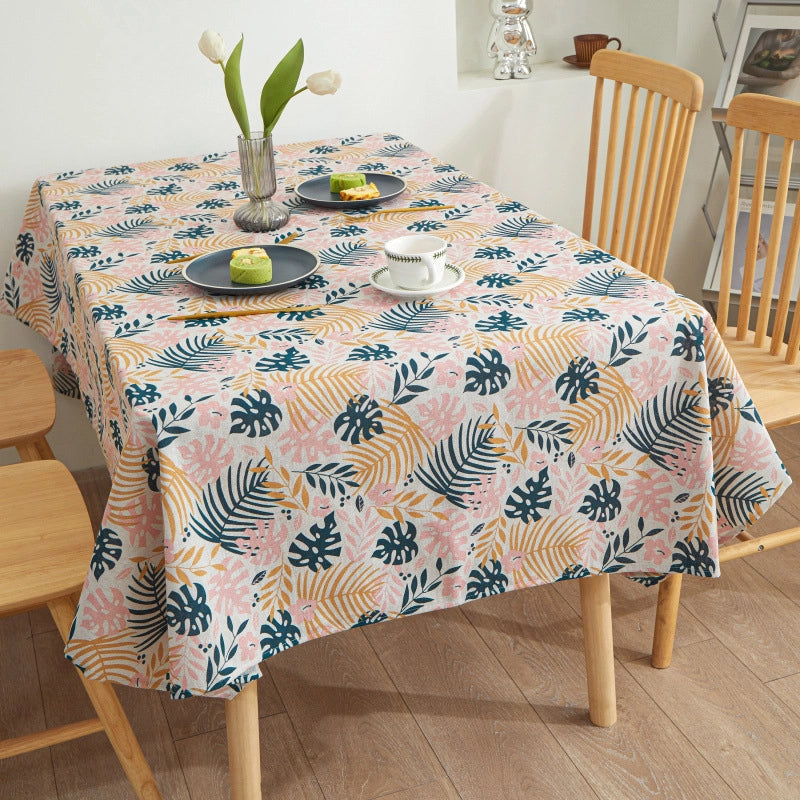 Modern Style Minimalist Stripe Tree Watermelon Polyester Cotton Polyester Tablecloths