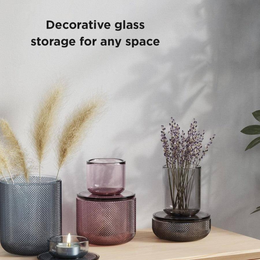 Allira Glass Organiser Small - Smoke