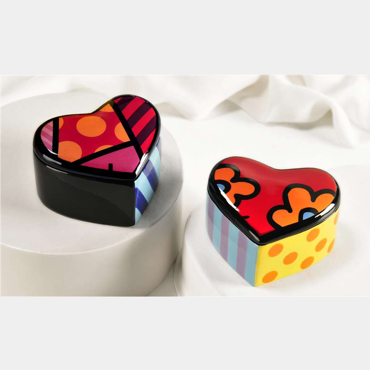 Britto Heart Trinket Boxes (Single Piece)