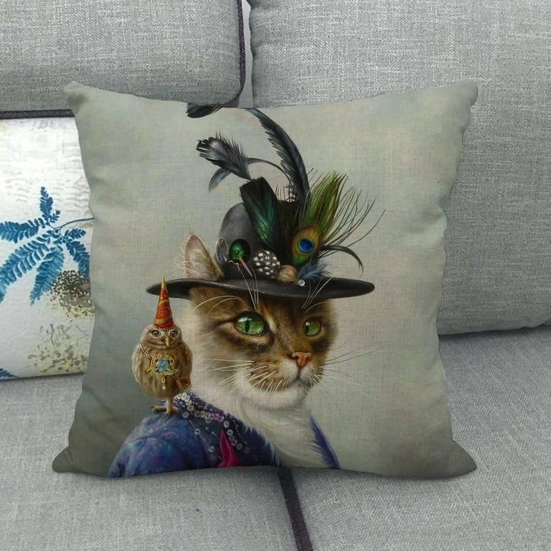 Pastoral Animal Linen Pillow Cases