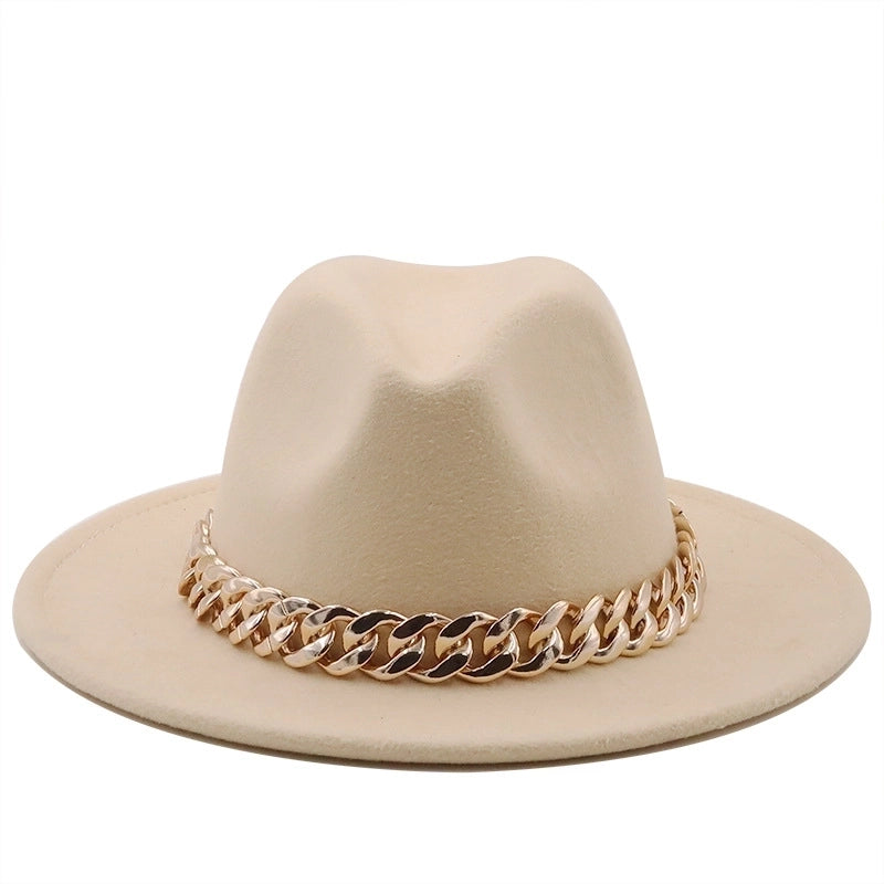 Accessories Woolen Big Brim Fashion Jazz Top Hats