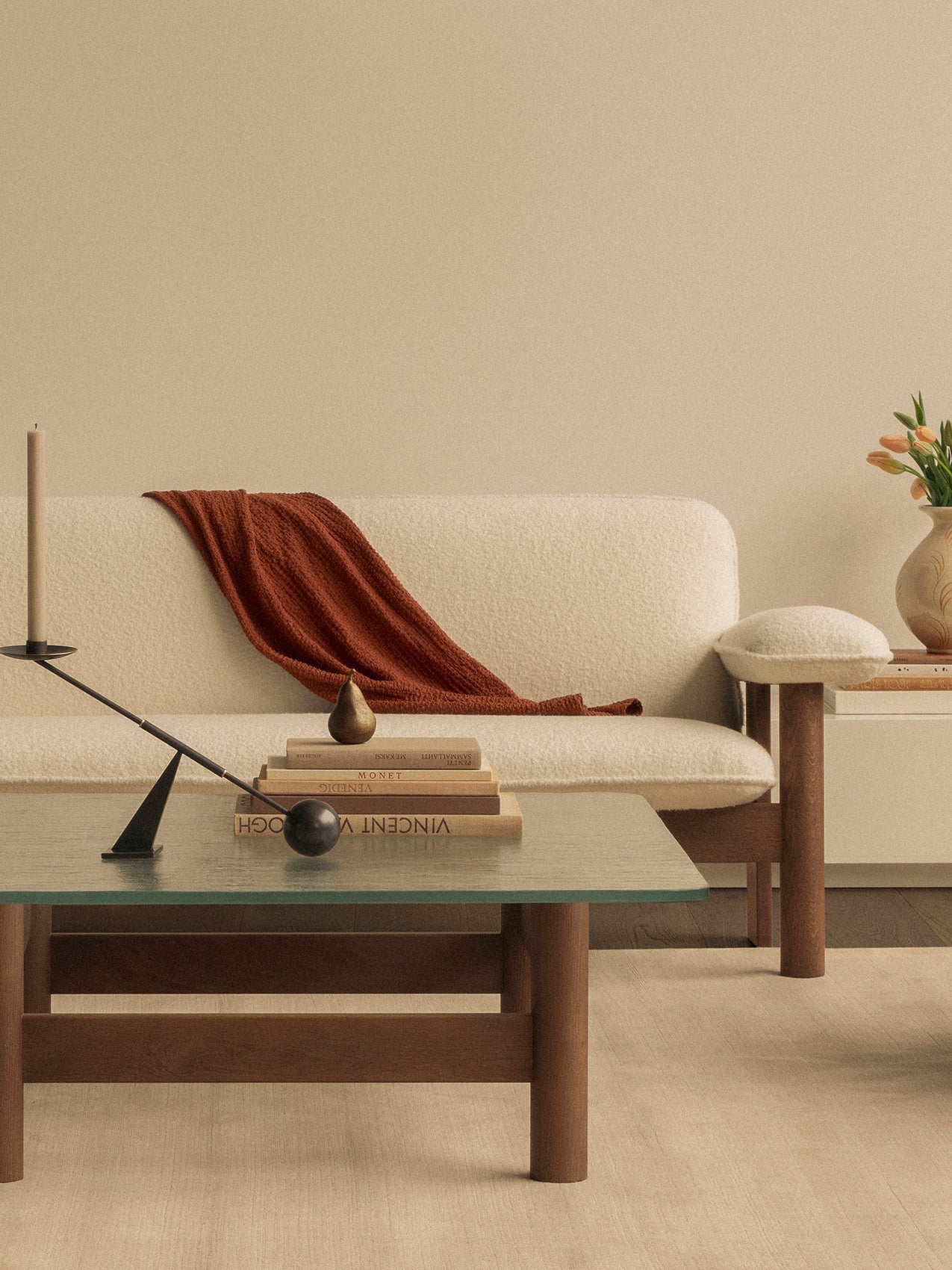 Brasilia Sofa. Sheepskin