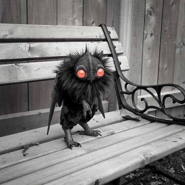 🎁✨Mothman Baby Poseable Art Doll