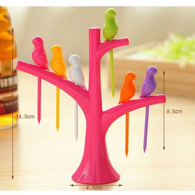 6 PIECES FRUITS FORK