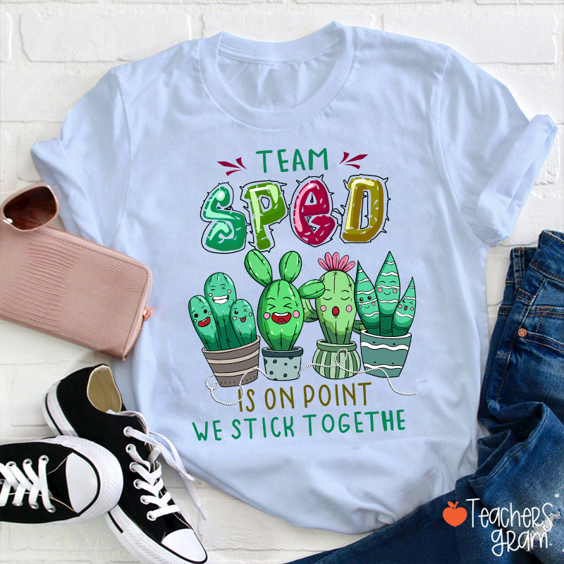 Team Sped Is On Point We Stich Together T-Shirt