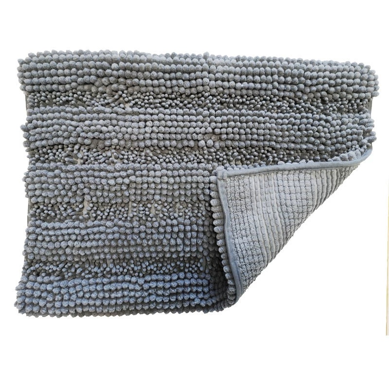 Super soft large grain thick tufted chenille floor mat machine washable suitable for study living room bathroom kitchen