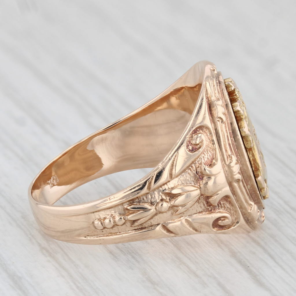 Phi Kapp Psi Signet Ring Vintage 10k Yellow Gold Greek Fraternity Size 10.25