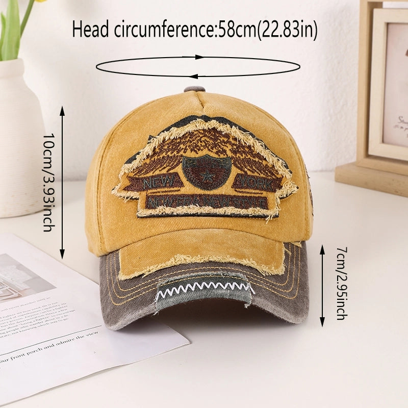 Unisex Vintage Style Classic Style Letter Embroidery Curved Eaves Baseball Cap