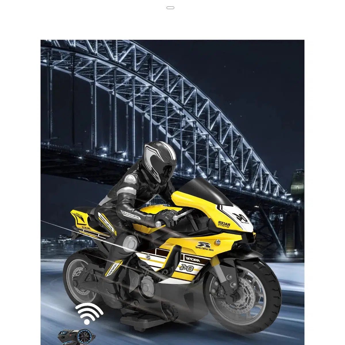 2.4GHz Stunt RC Motorbike - 1:10 Scale High-Speed Drift Racer with 30-Min Drive FREE SHIPPINGe