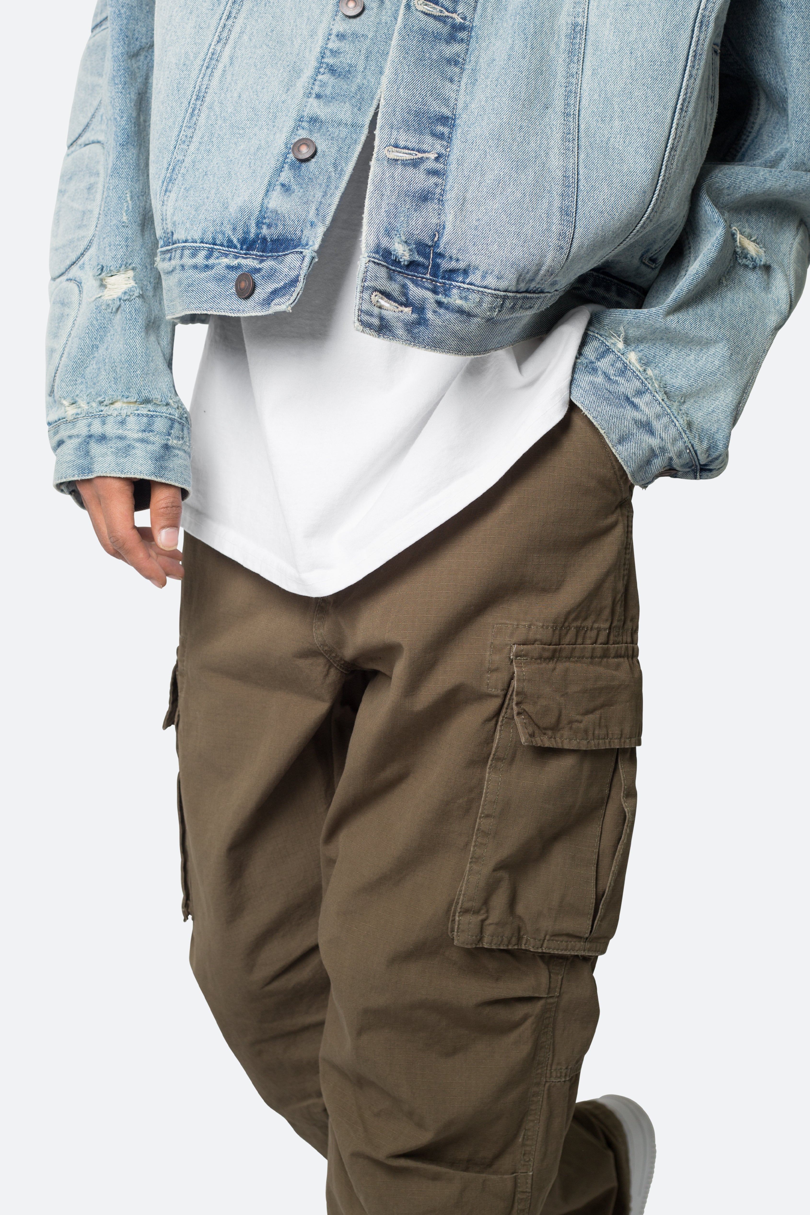 Ultra Baggy Vintage Cargo Pants - Olive