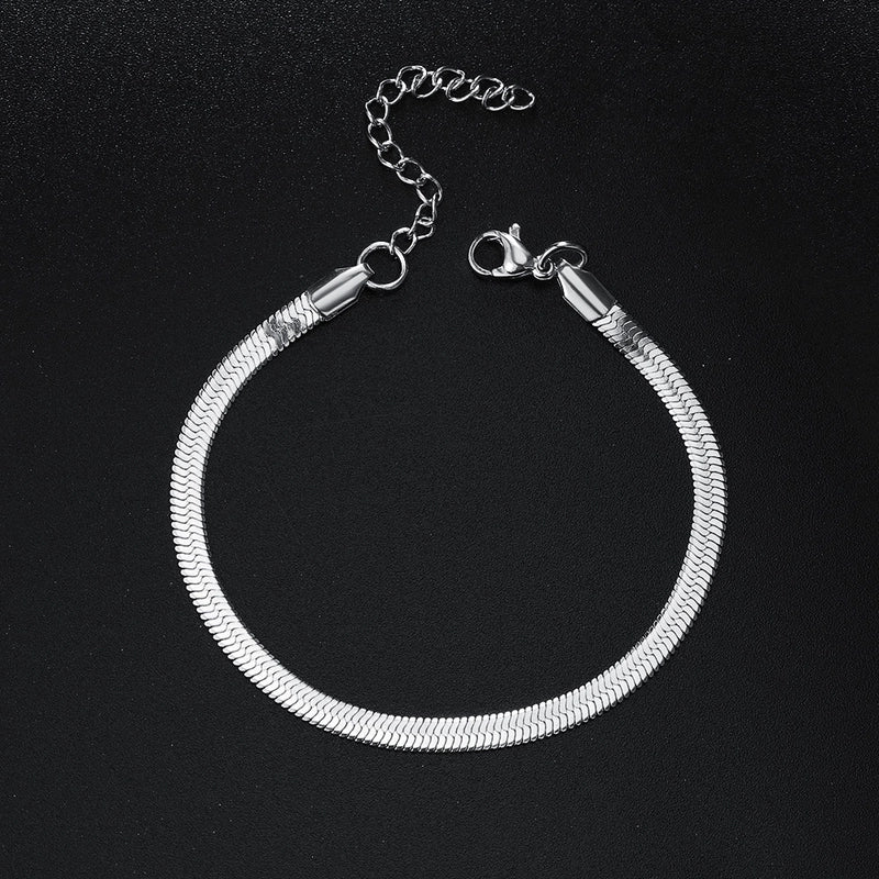 Minimalist Geometric Stainless Steel Metal Bracelets 1 Piece
