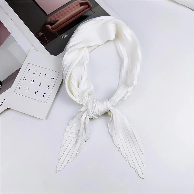 Unisex Sweet Solid Color Silk Silk Scarf