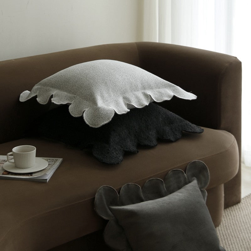 Chic Scallop-Edged Pillow