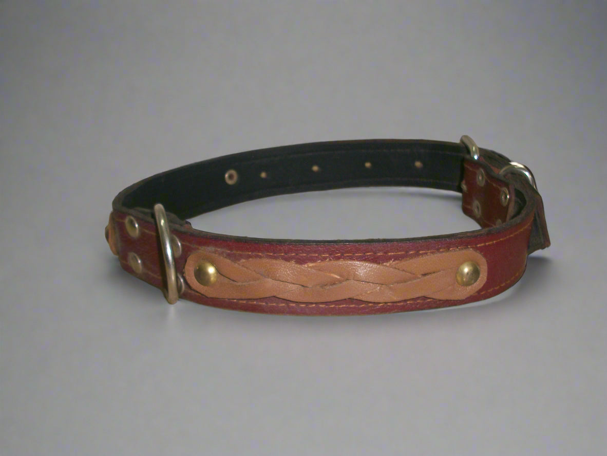 LEATHER large dog breed collar