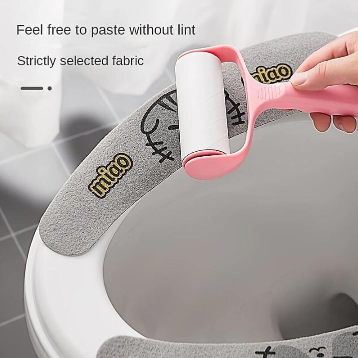 Stick-on Toilet Seat Washable & Cuttable