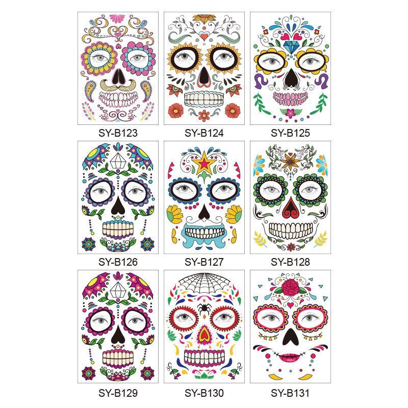 Halloween Prank Makeup Temporary Tattoo10pcs