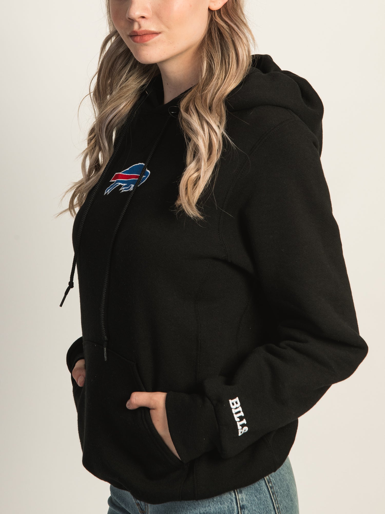 RUSSELL NFL BUFFALO BILLS CENTER CHEST HOODIE