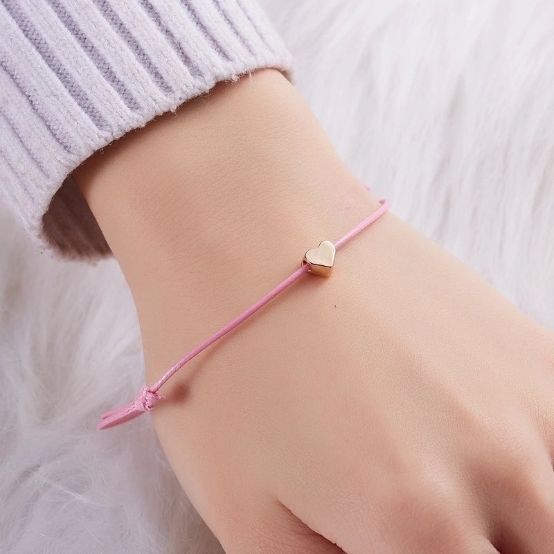 New Fashion Necklace Heart-shaped Butterfly Weaving Adjustable Copper Bracelet